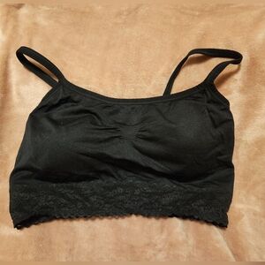Women's Black Lace Trim Camisole